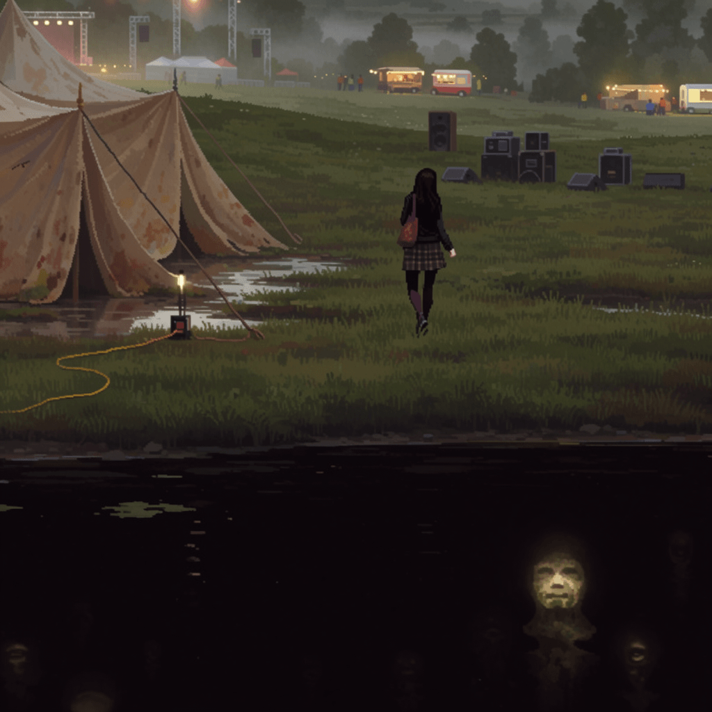 Emma-Jane MacKinnon-Lee — Bog Body Disco, a sound-reactive Irish folklore platformer set after a bog-side music festival